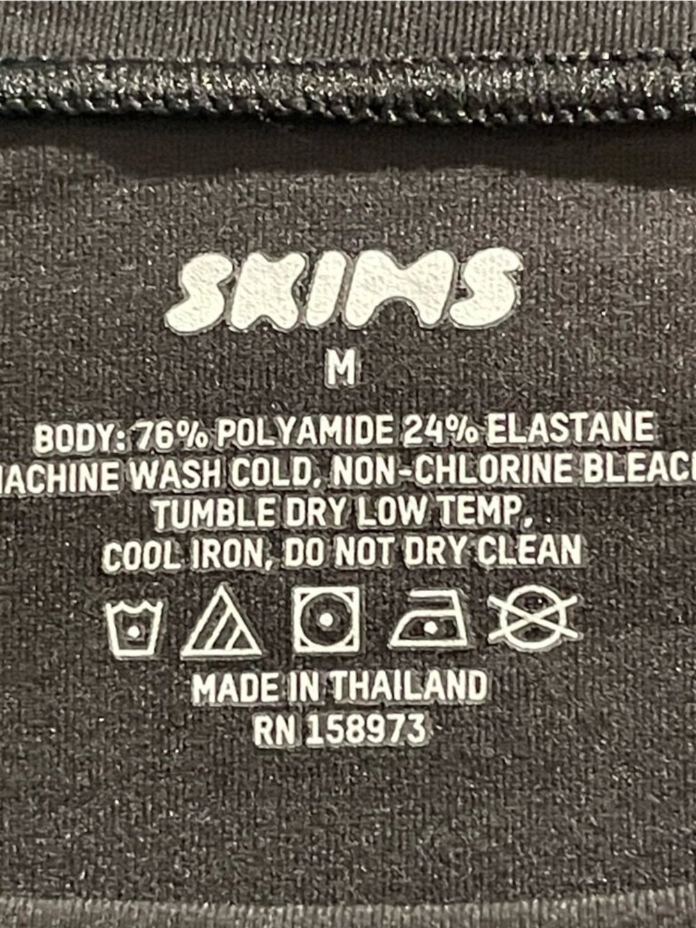 SKIMS Fits Everybody Crew NeckLong Sleeve DressOnyx SIZES MEDIUM - Picture 5 of 5